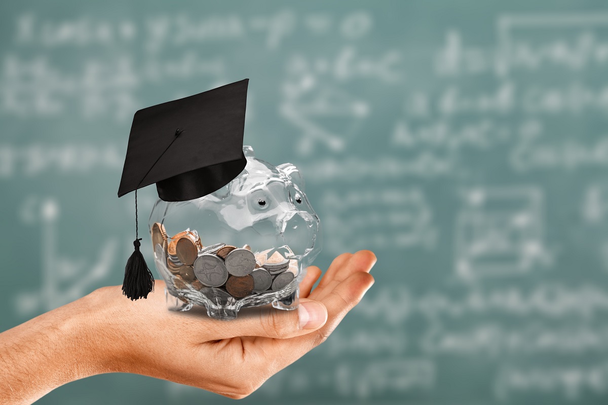 Piggy bank for college scholarship applications at VBH Foundation